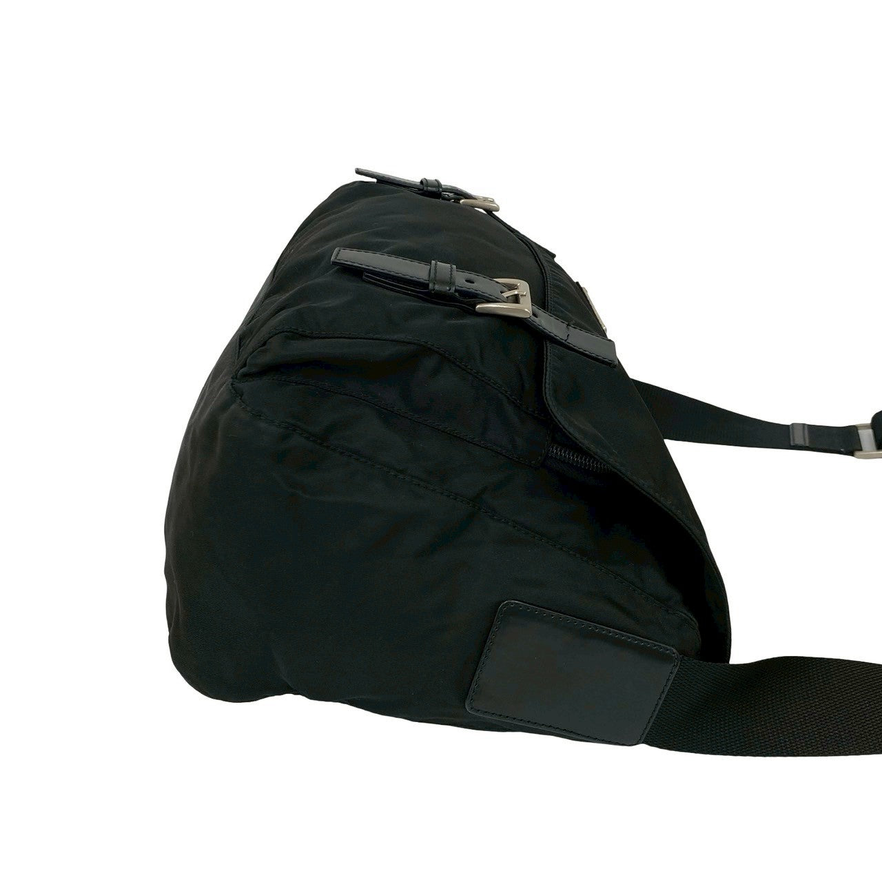 PRADA Shoulder Bag leather black