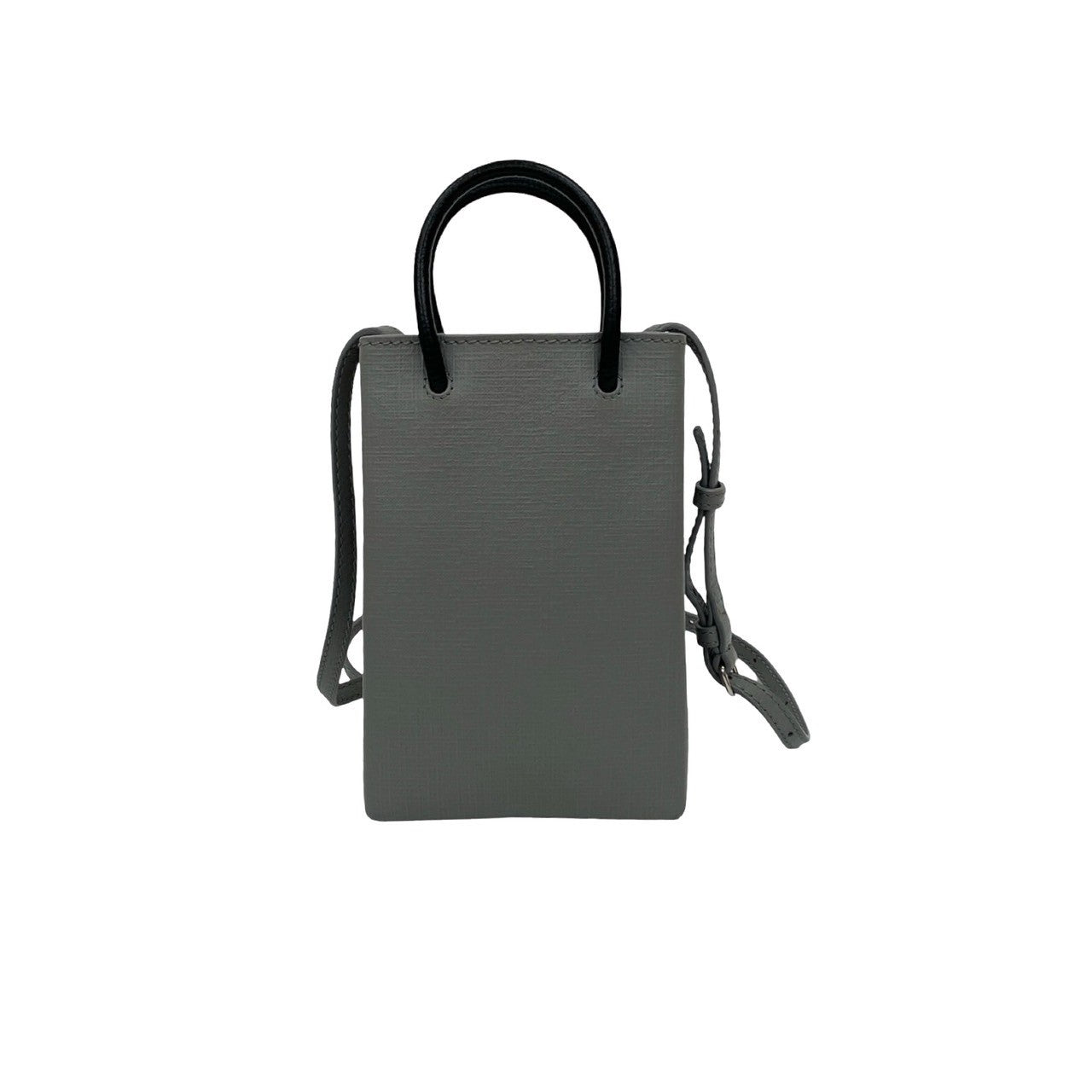 BALENCIAGA Shoulder Bag leather gray shopping phone holder