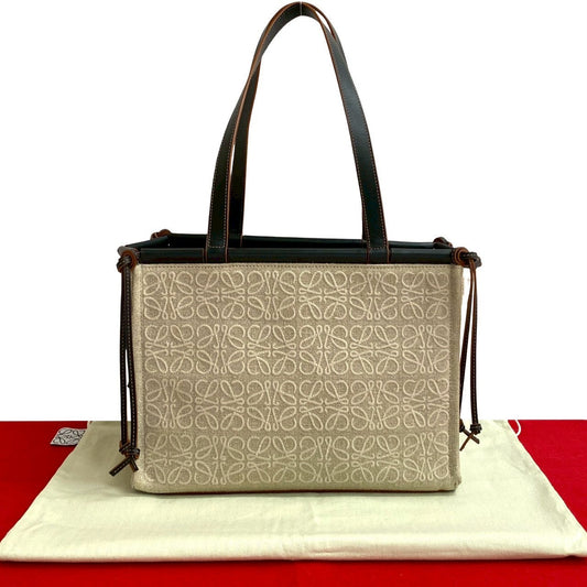 LOEWE Tote Bag canvas beige Cushion tote