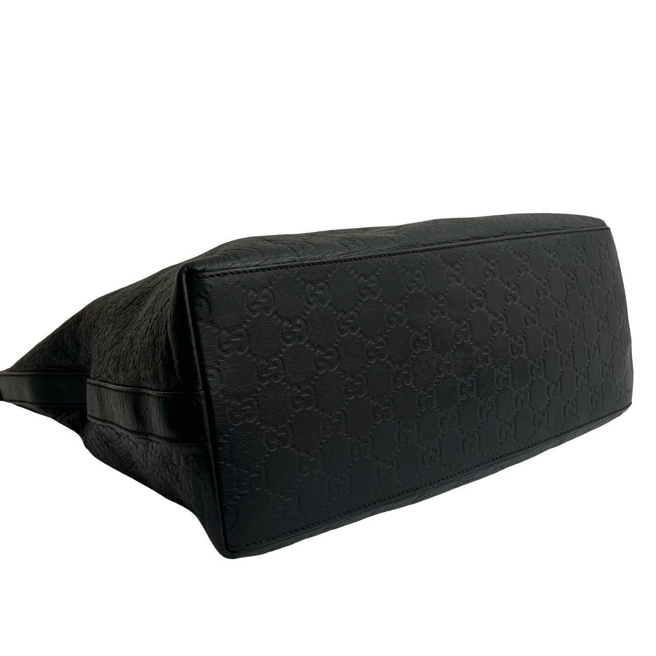 GUCCI Shoulder Bag leather black Sima