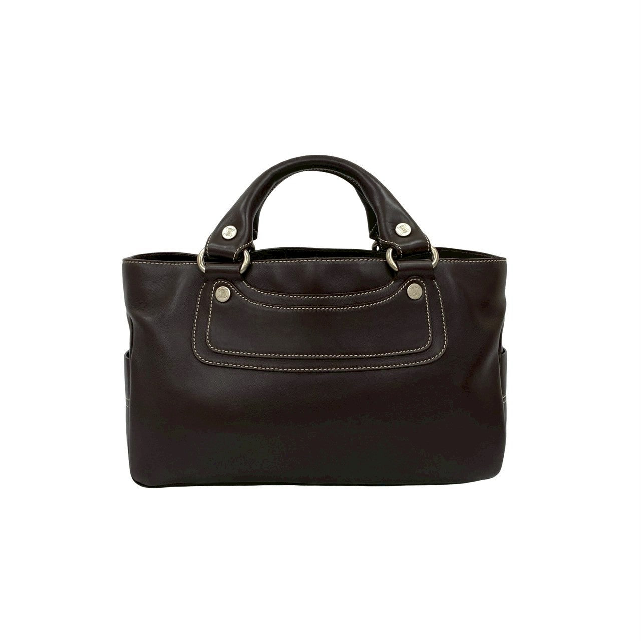 CELINE Handbag leather Brown Boogie bag
