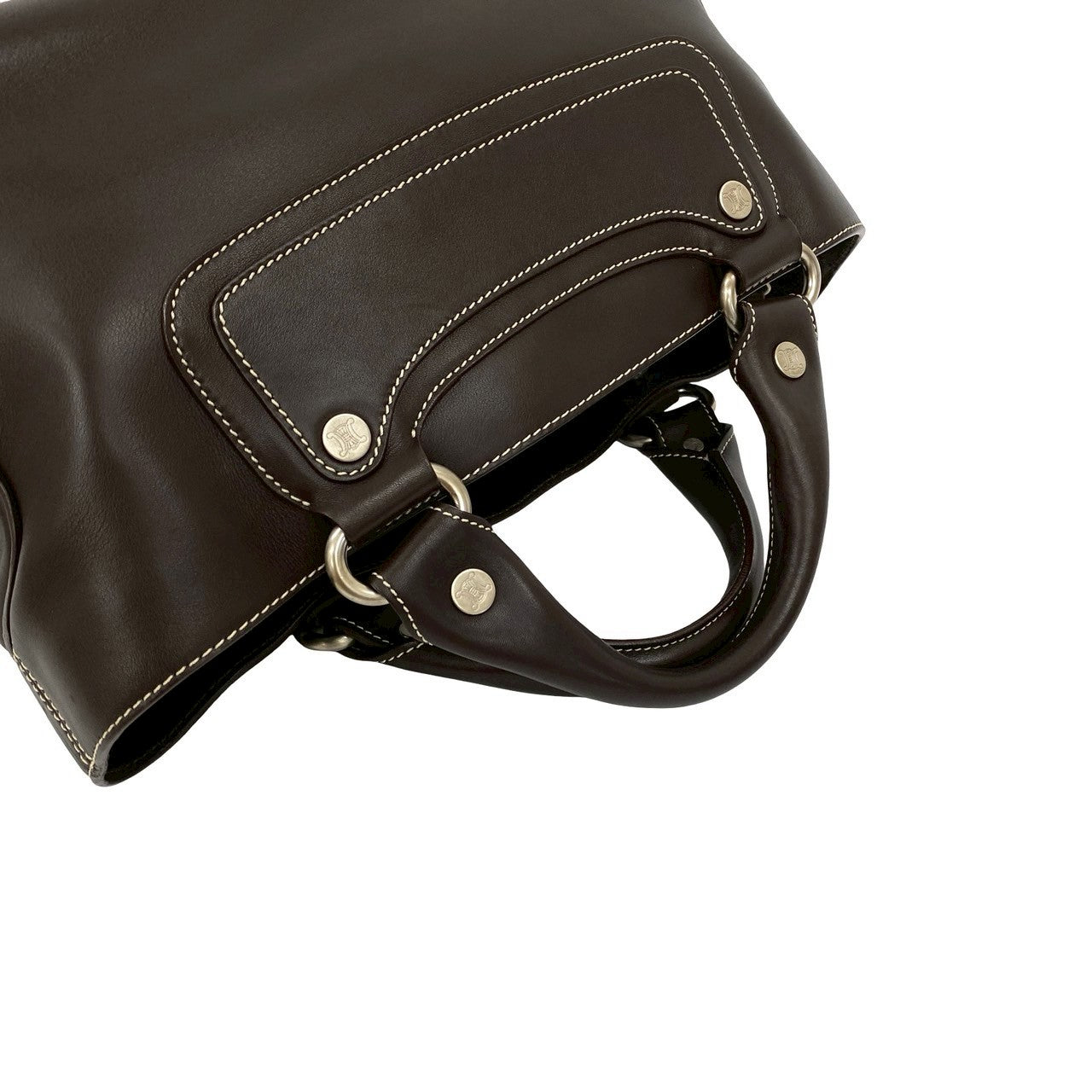CELINE Handbag leather Brown Boogie bag