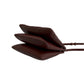 CELINE Shoulder Bag leather wine-red Trio Small
