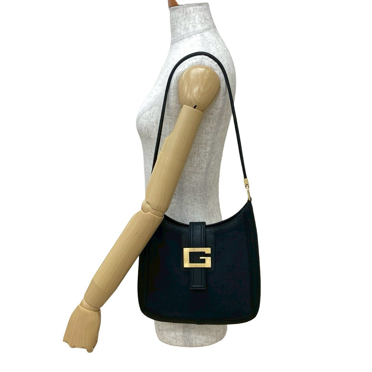 GUCCI Shoulder Bag leather black