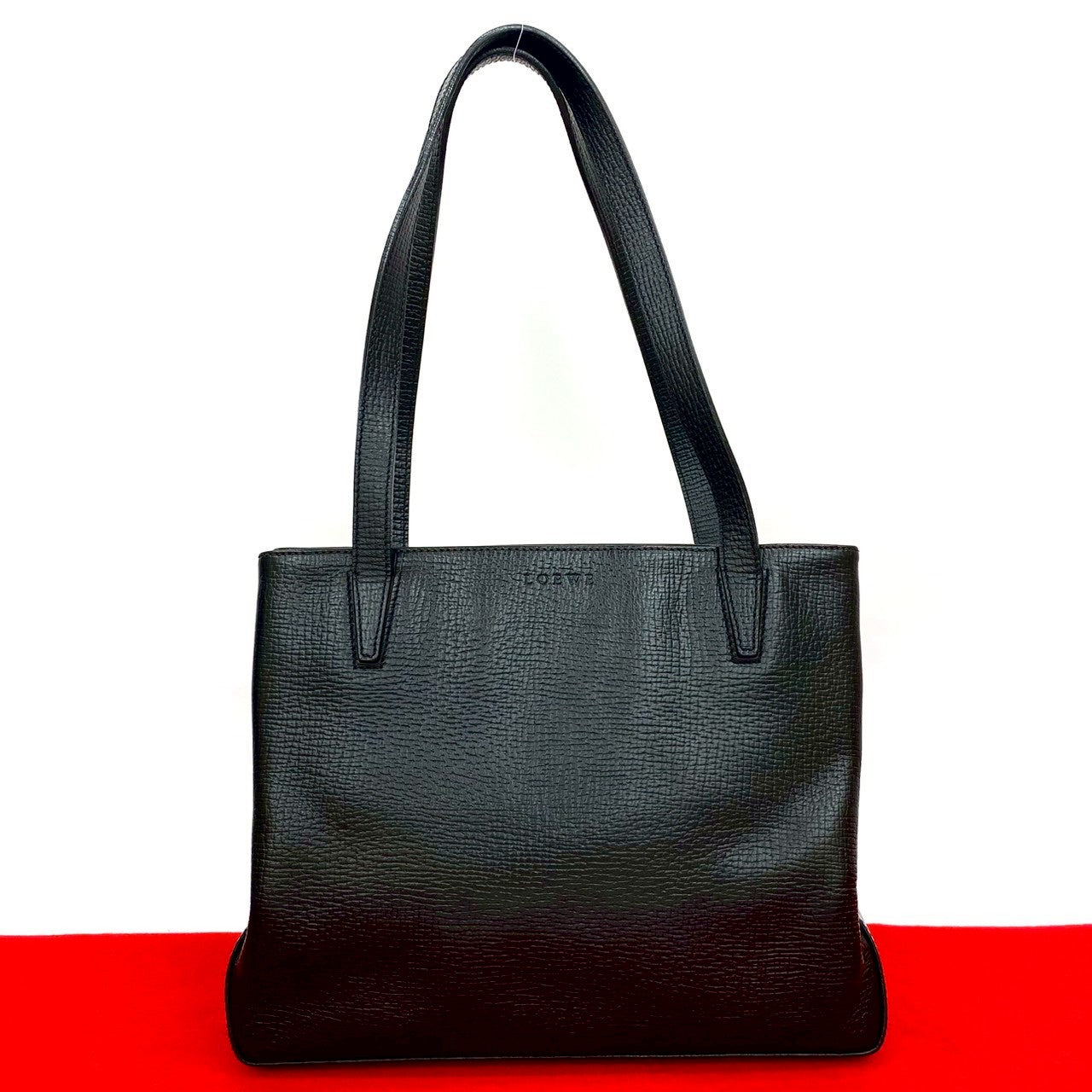 LOEWE Tote Bag leather black