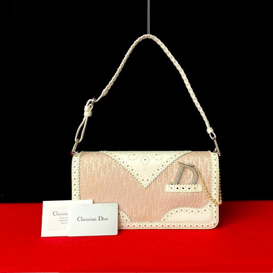 Dior Shoulder Bag canvas pink