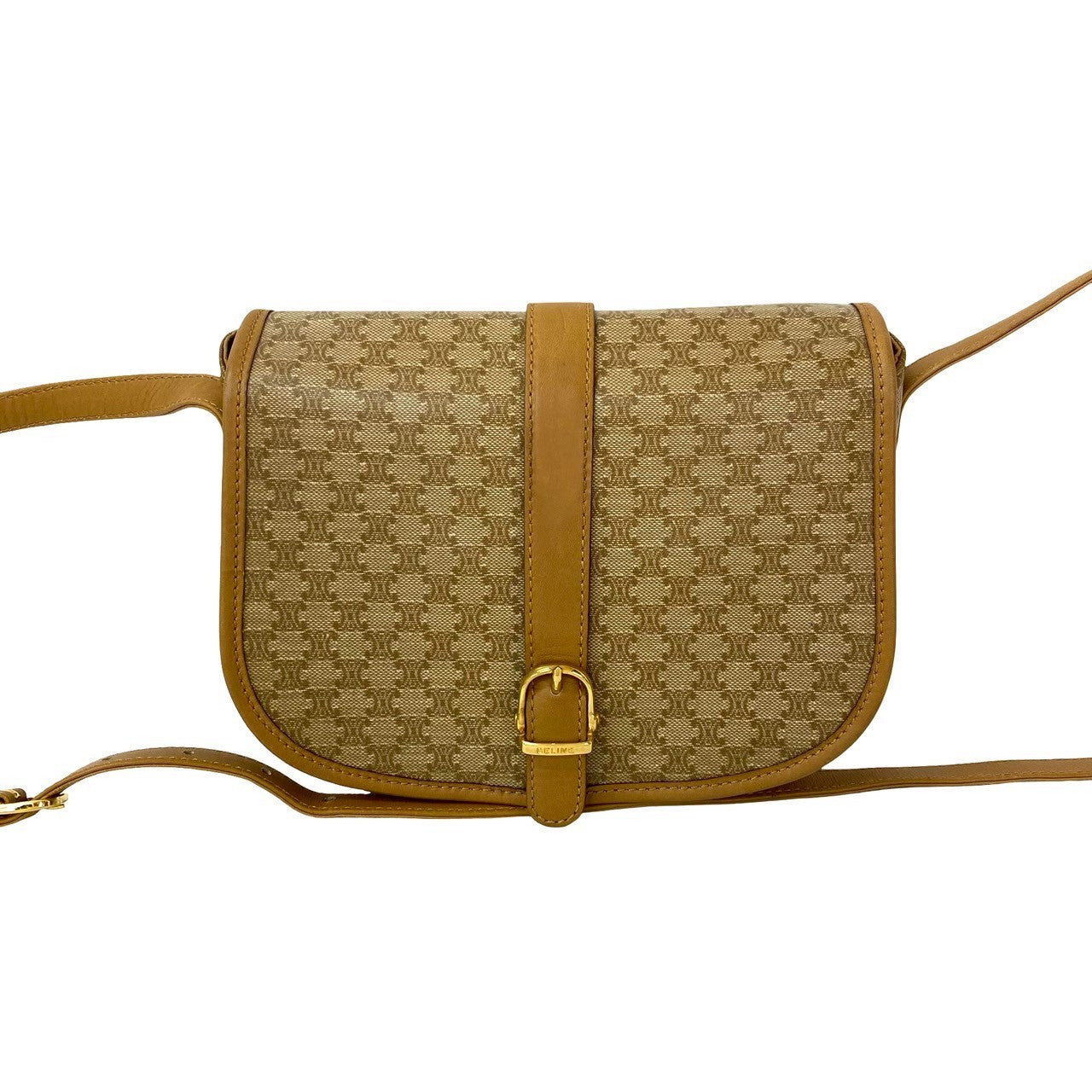 CELINE Shoulder Bag leather Brown