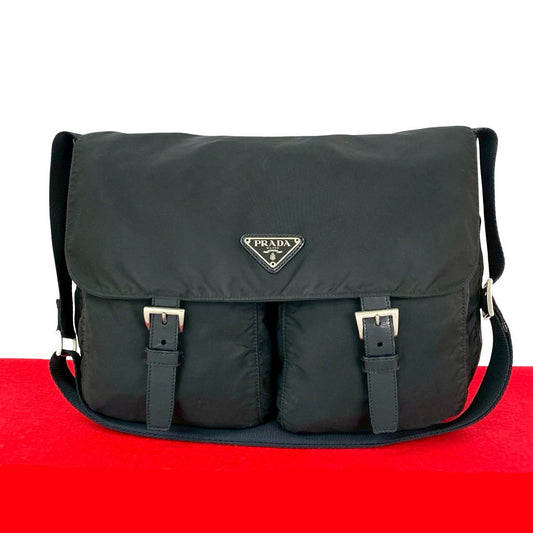 PRADA Shoulder Bag Nylon black