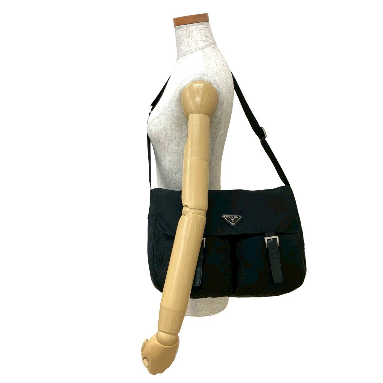 PRADA Shoulder Bag Nylon black