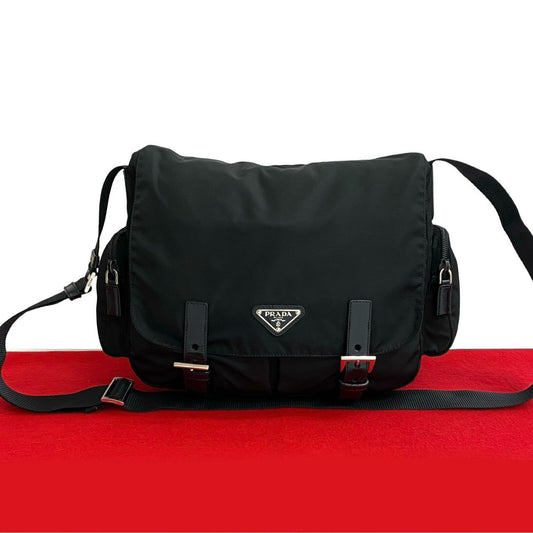 PRADA Shoulder Bag Nylon black
