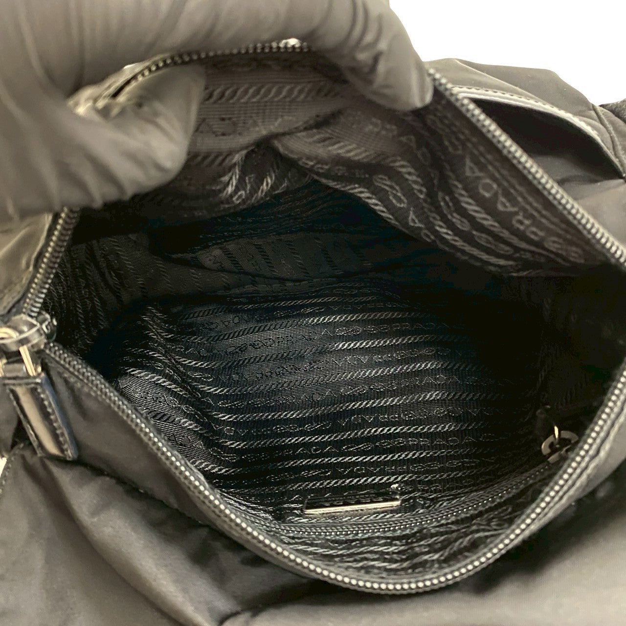 PRADA Shoulder Bag Nylon black