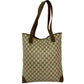 GUCCI Tote Bag leather Brown Sherry line