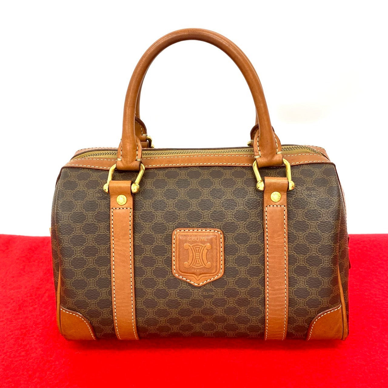 CELINE Handbag leather Brown
