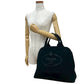 PRADA Handbag canvas black Canapa