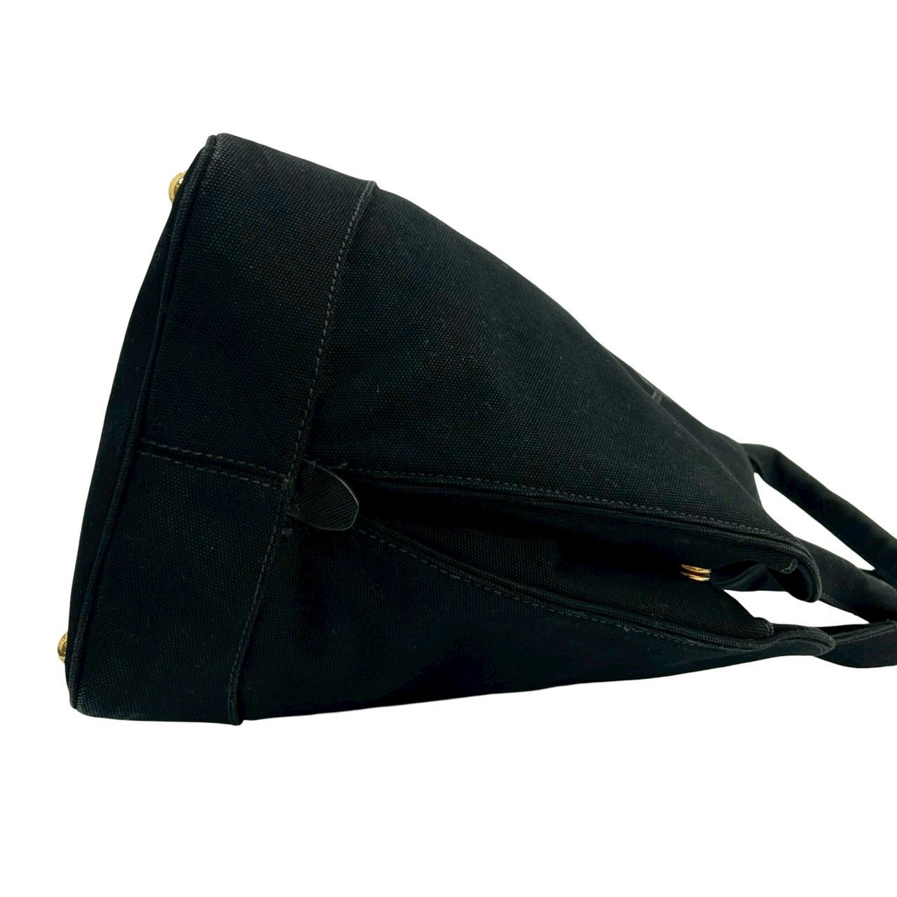 PRADA Handbag canvas black Canapa