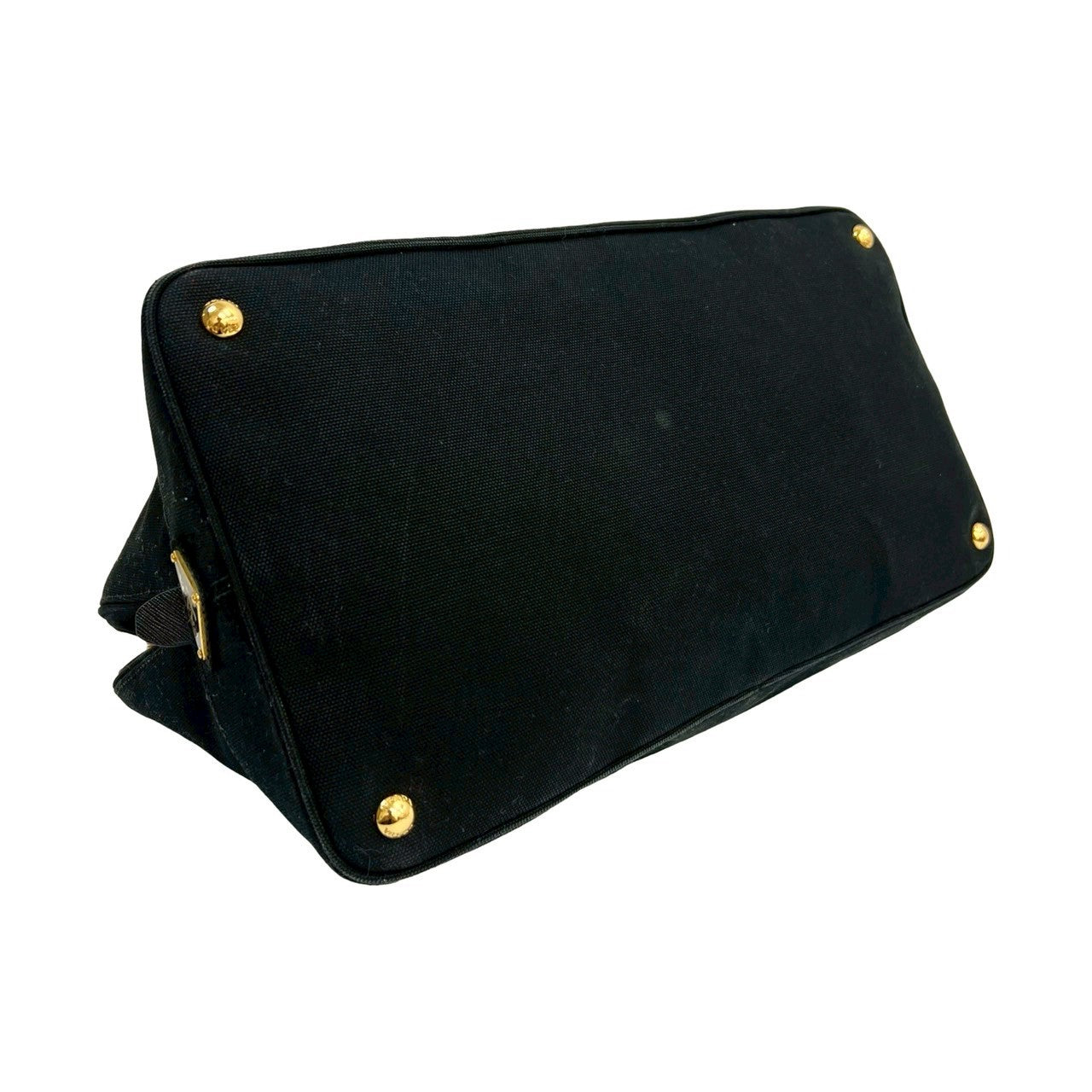 PRADA Handbag canvas black Canapa