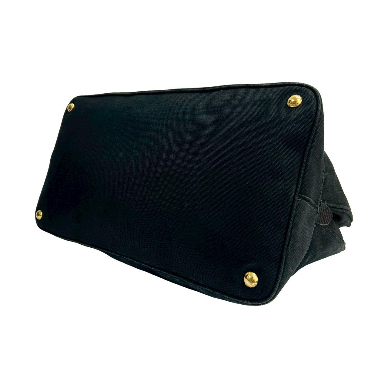 PRADA Handbag canvas black Canapa