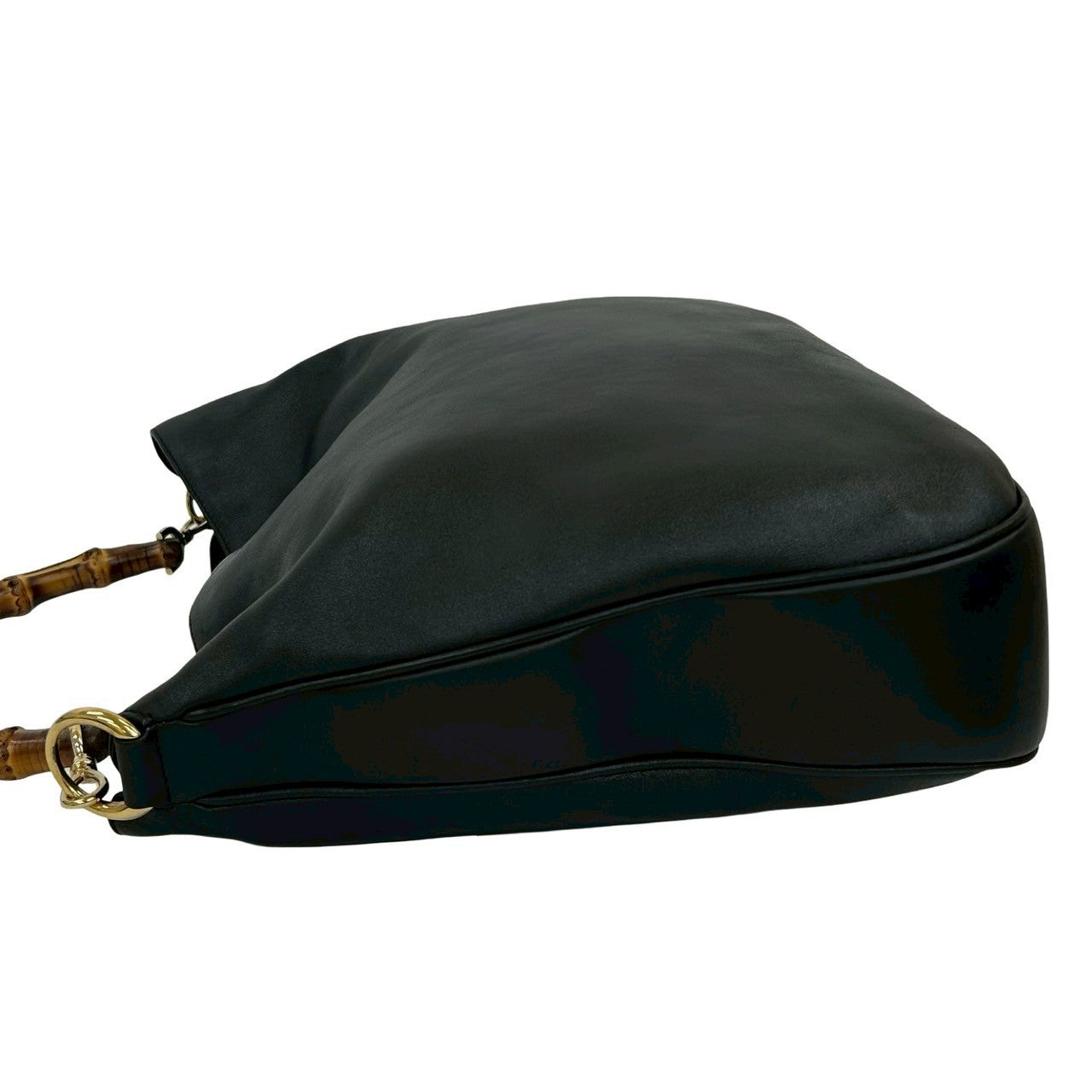 GUCCI Handbag leather black Bamboo