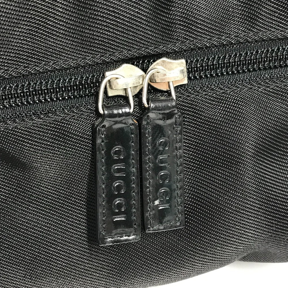 GUCCI Boston Duffel bag 012�E0389 Nylon black logo Women(Unisex) Used Authentic