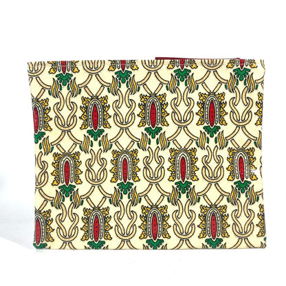 GUCCI Clutch bag Coated canvas Red Garden Women Used Authentic