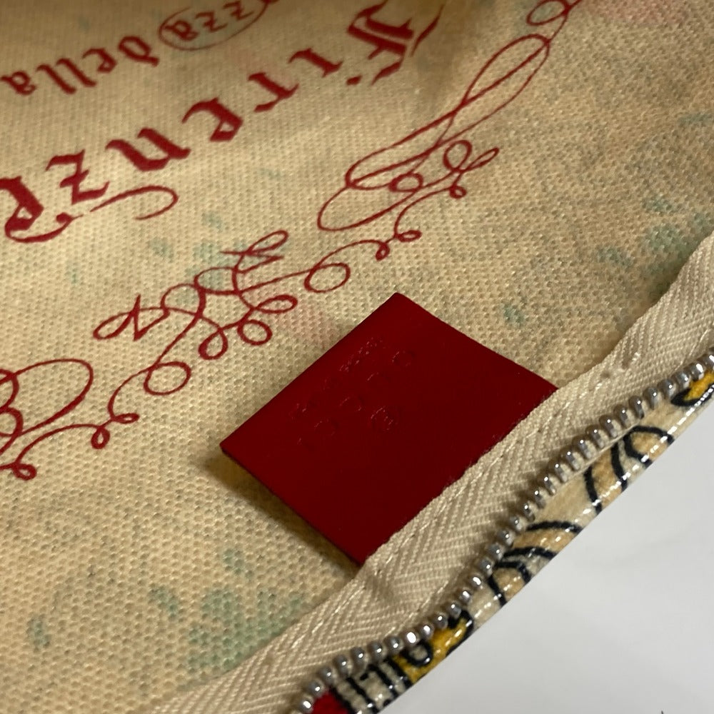 GUCCI Clutch bag Coated canvas Red Garden Women Used Authentic