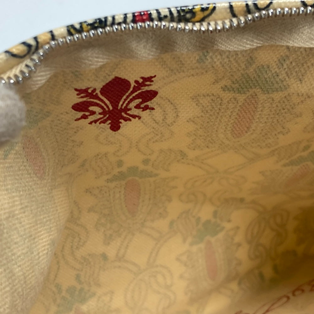 GUCCI Clutch bag Coated canvas Red Garden Women Used Authentic