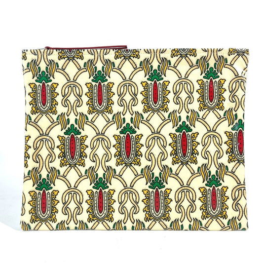 GUCCI Clutch bag Coated canvas Red Garden Women Used Authentic