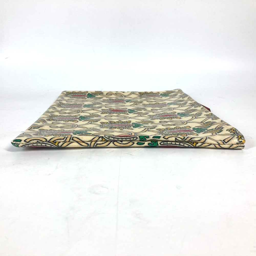 GUCCI Clutch bag Coated canvas Red Garden Women Used Authentic