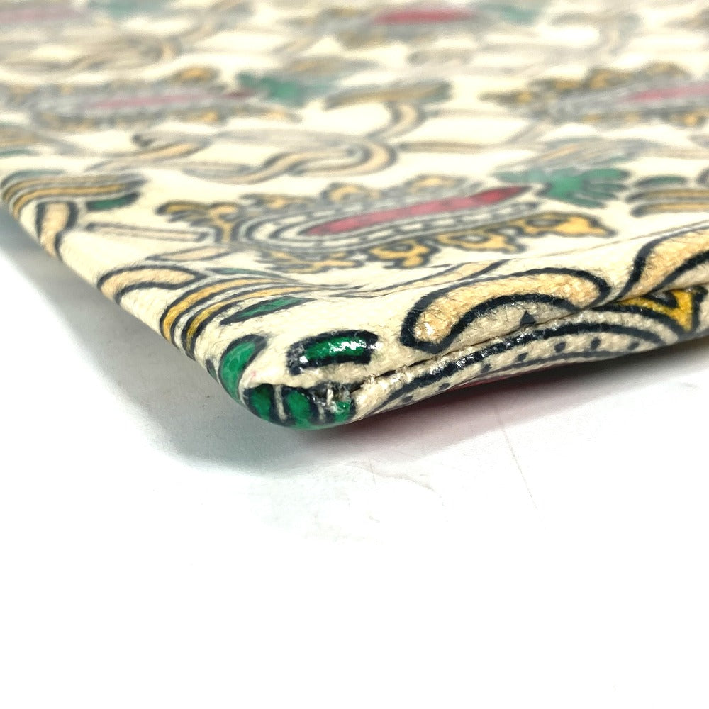 GUCCI Clutch bag Coated canvas Red Garden Women Used Authentic