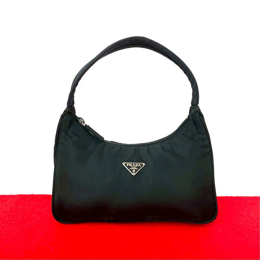 PRADA Handbag Nylon black