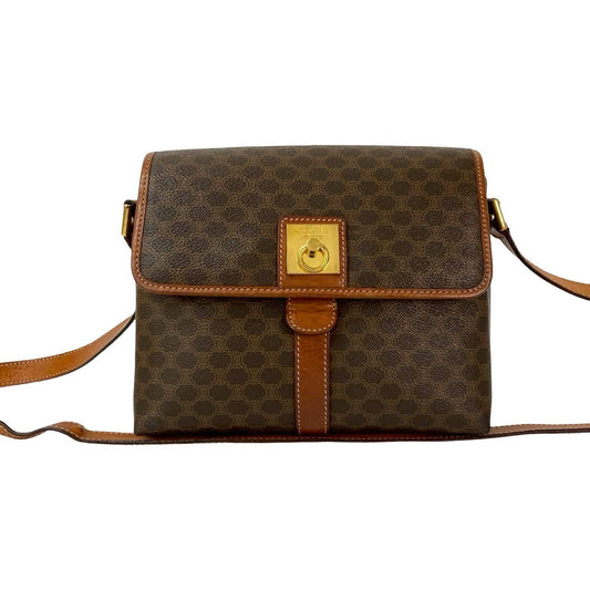 CELINE Shoulder Bag leather Brown