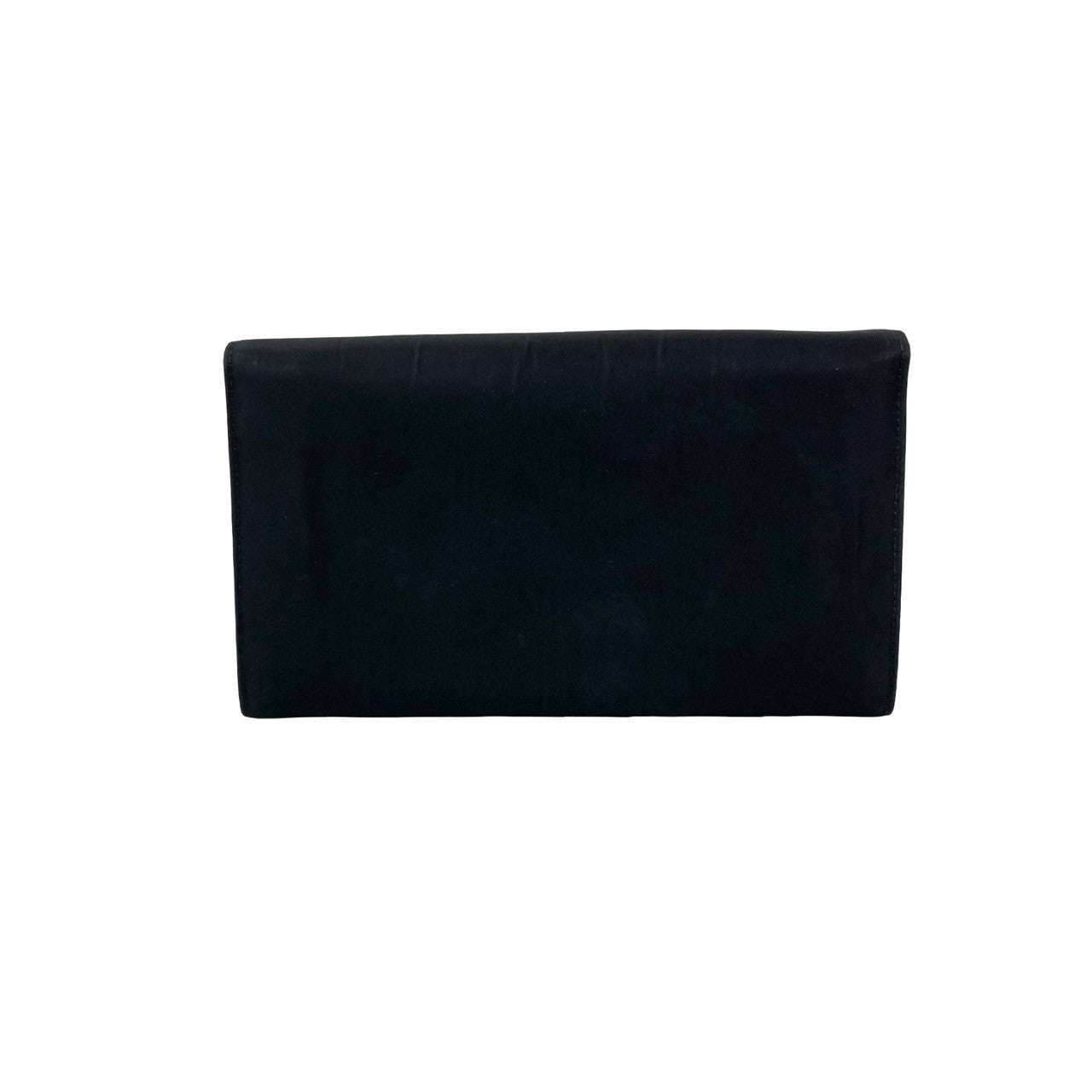 PRADA Long Wallet Purse Nylon black
