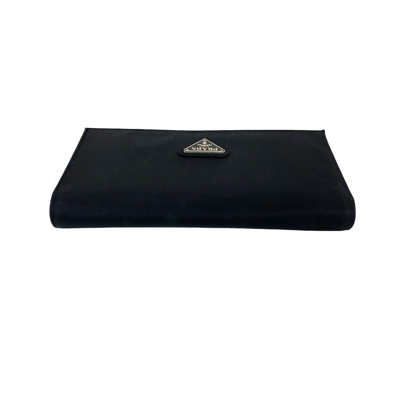 PRADA Long Wallet Purse Nylon black