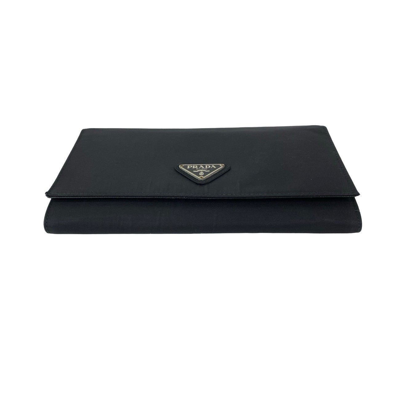 PRADA Long Wallet Purse Nylon black