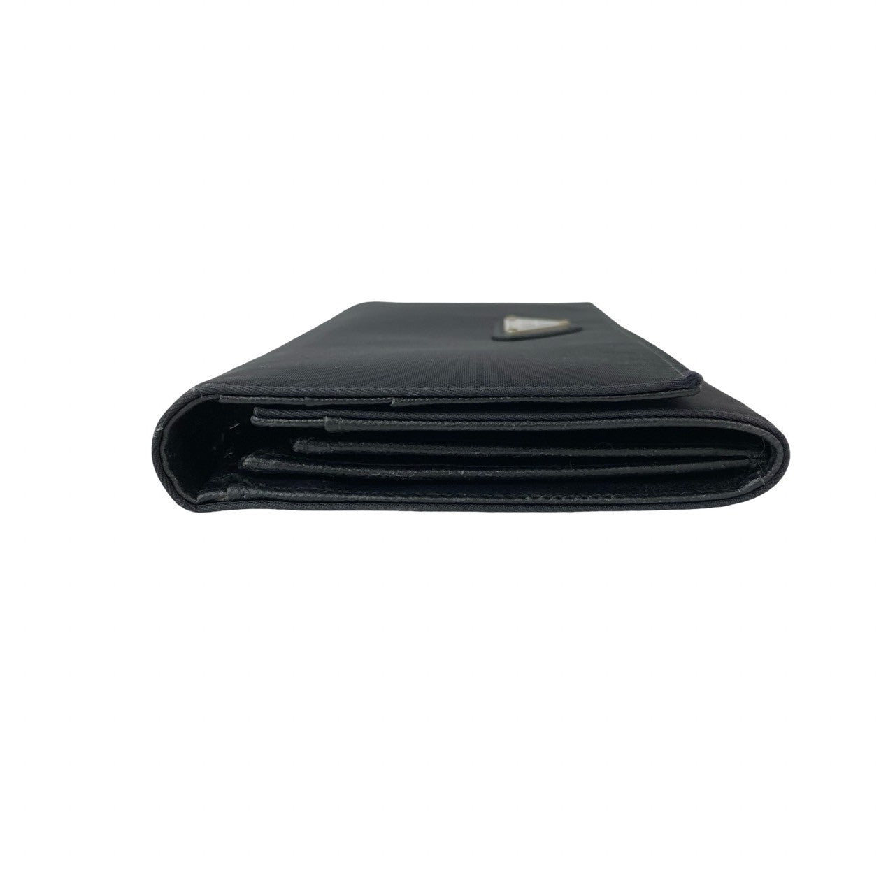 PRADA Long Wallet Purse Nylon black