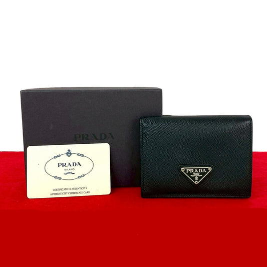 PRADA Bifold Wallet leather black