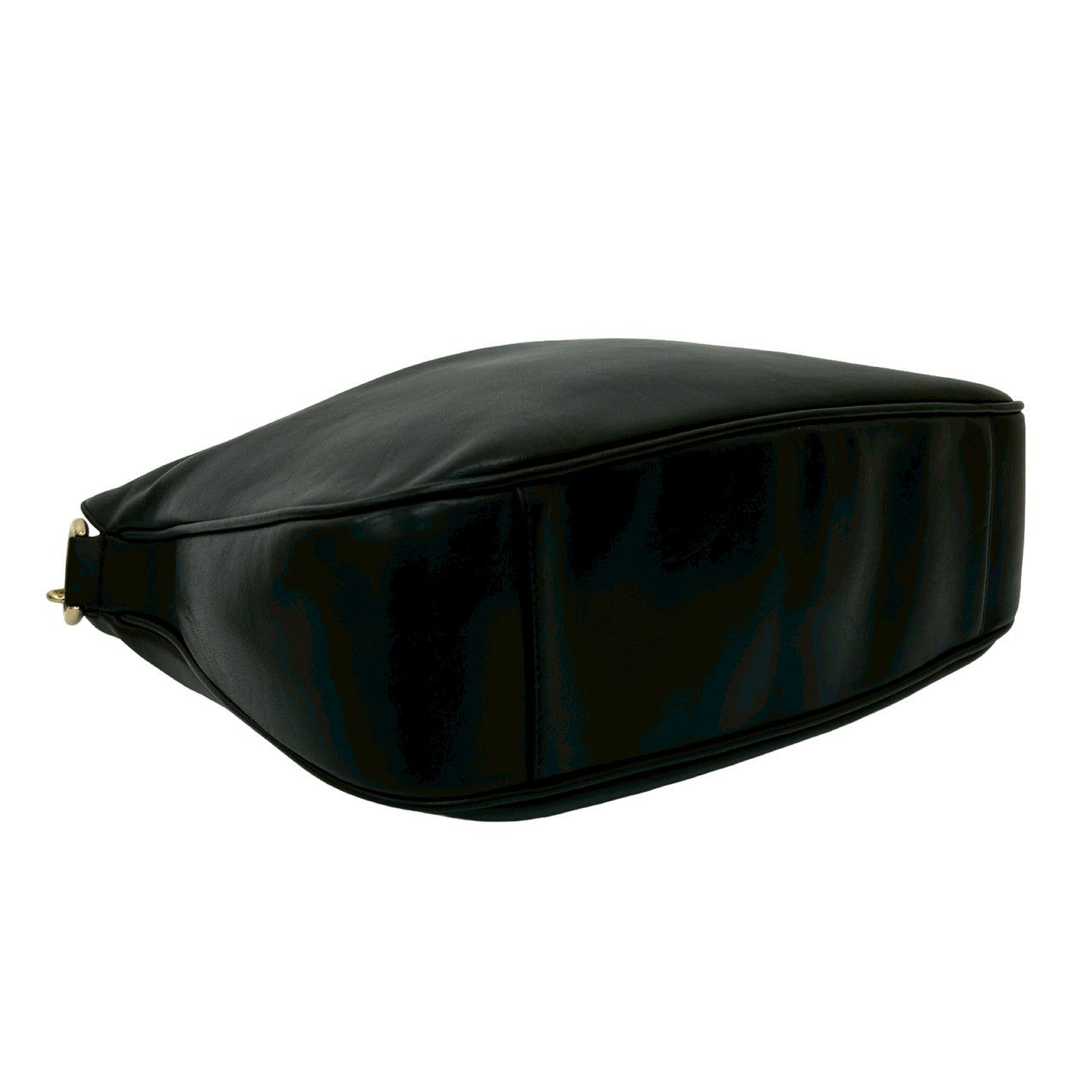 GUCCI Shoulder Bag leather black Bamboo