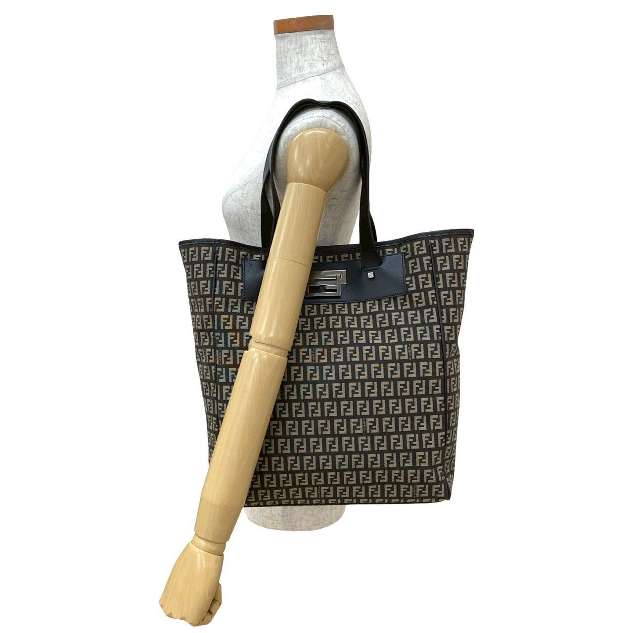 FENDI Tote Bag canvas Brown
