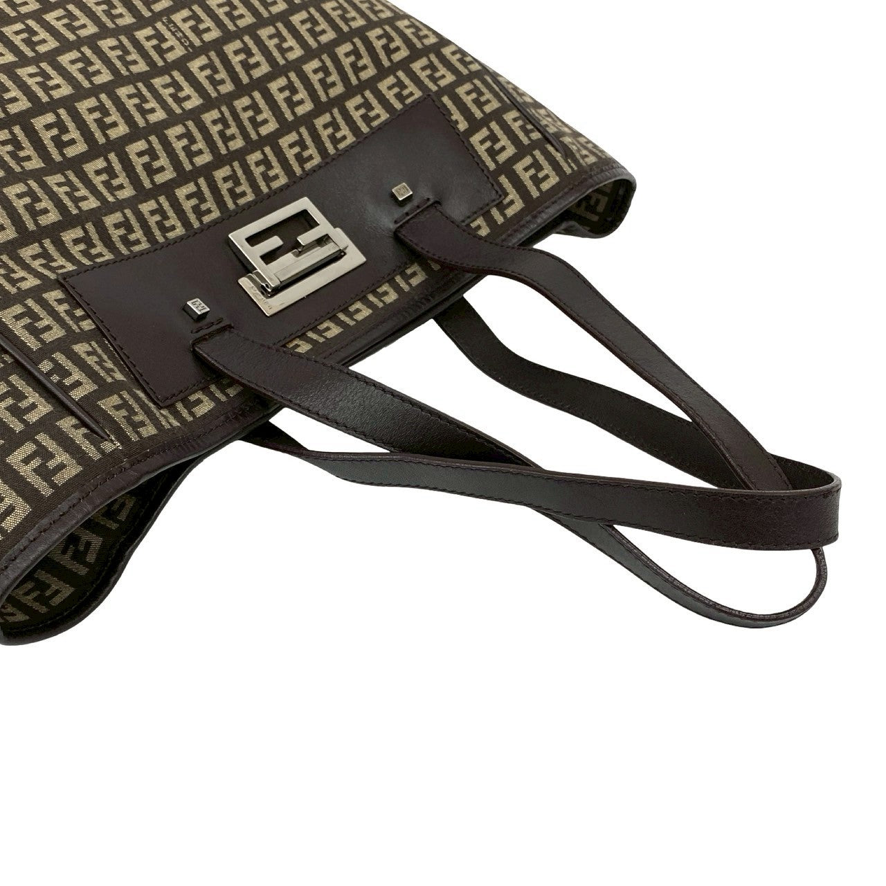 FENDI Tote Bag canvas Brown