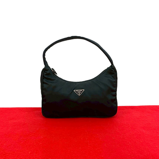 PRADA Handbag Nylon black