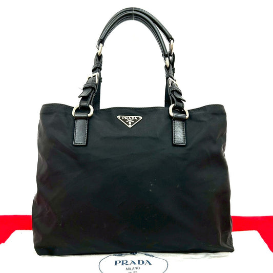 PRADA Handbag leather black
