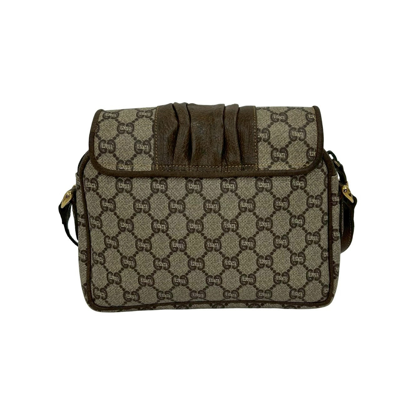 GUCCI Shoulder Bag leather Brown