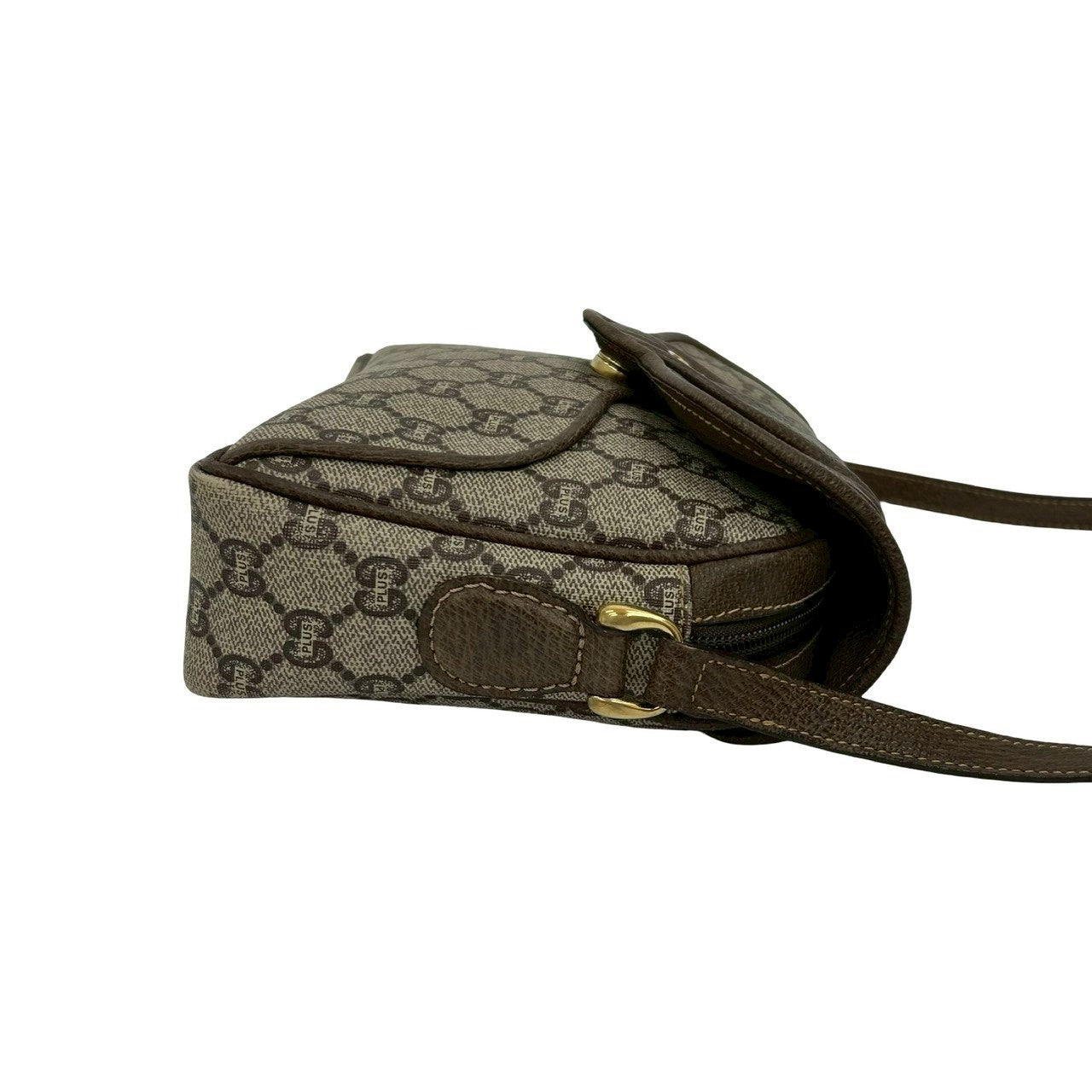 GUCCI Shoulder Bag leather Brown