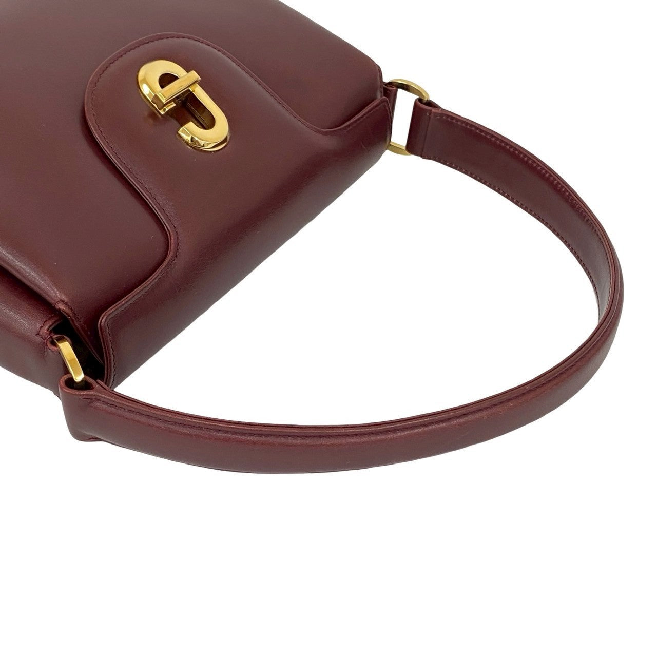 GUCCI Handbag leather wine-red