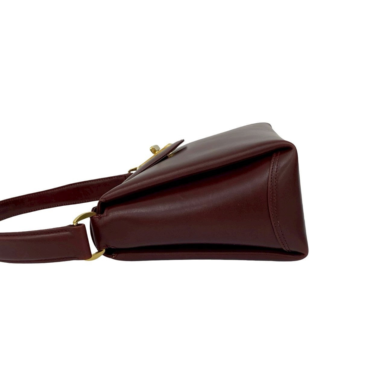 GUCCI Handbag leather wine-red