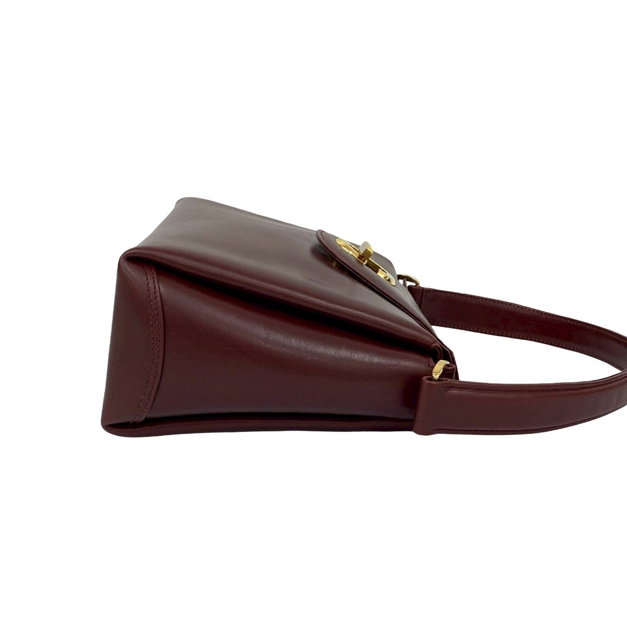 GUCCI Handbag leather wine-red