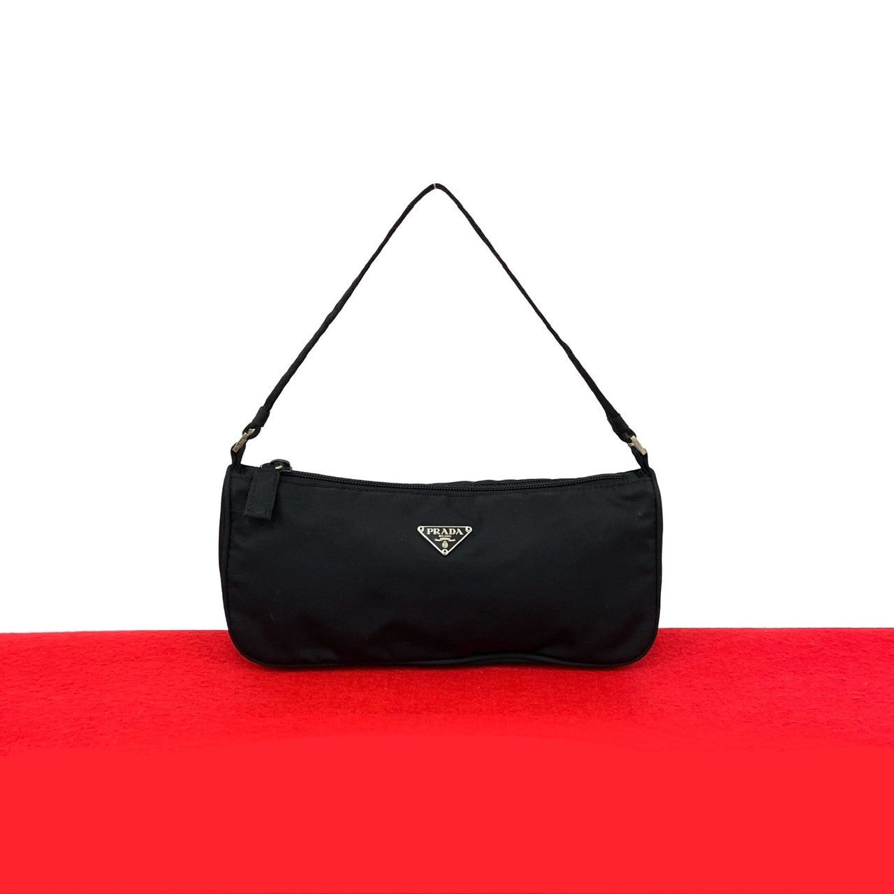 PRADA Handbag Nylon black