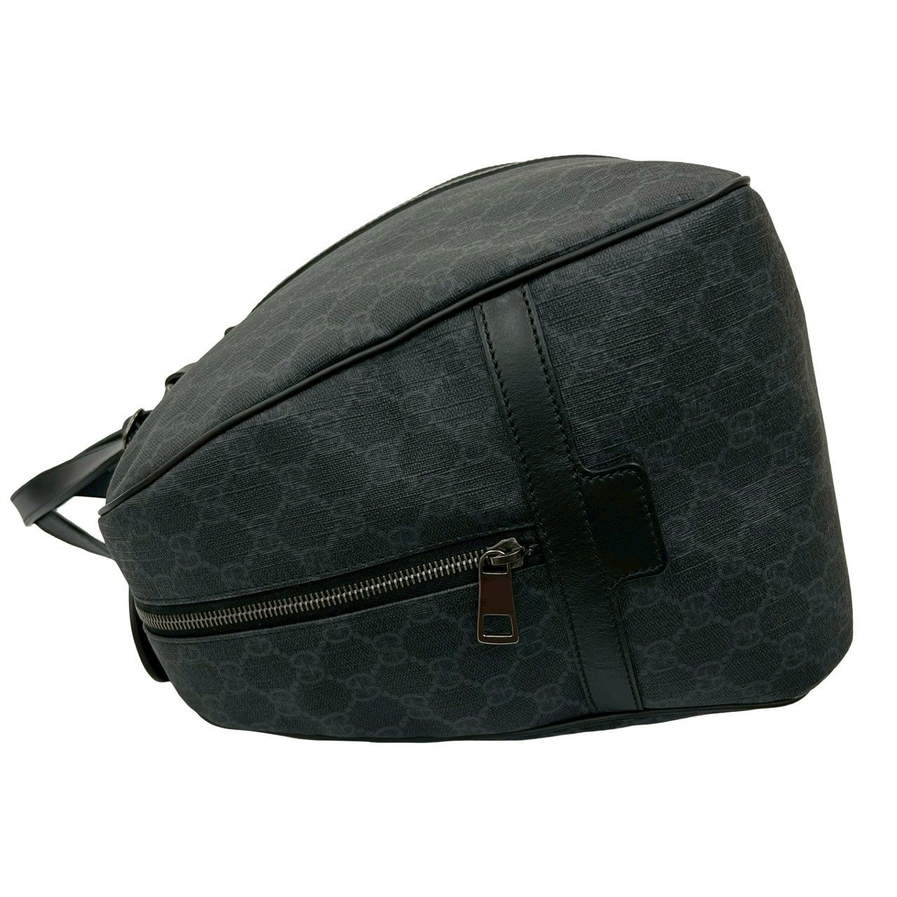GUCCI Boston Duffel bag leather black GG Supreme