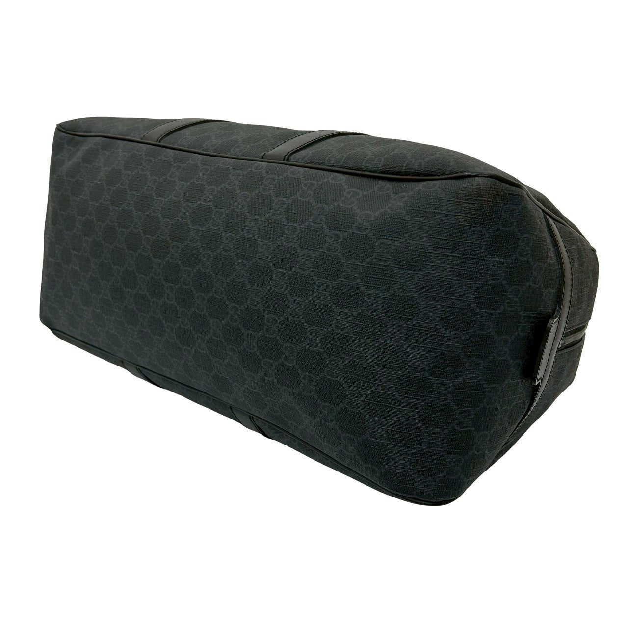 GUCCI Boston Duffel bag leather black GG Supreme