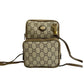 GUCCI Shoulder Bag leather Brown